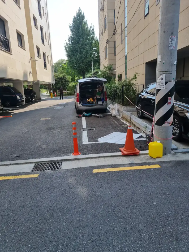 주차스토퍼 인천 부평구 시공 후
